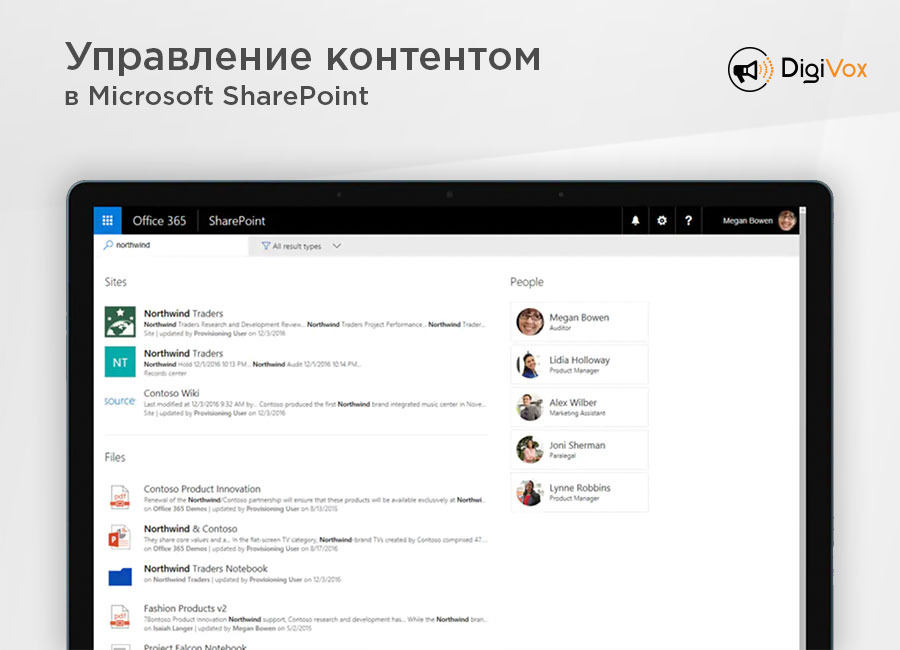 Управление контентом в Microsoft SharePoint